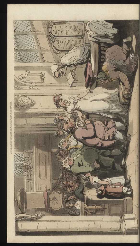 An illustration from The English dance of death, 1815, leaf 355