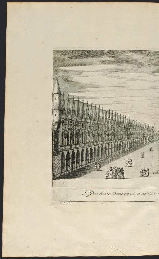 An illustration from L'entrée triomphante de Leurs Maiestez Louis XIV. roy de France et de Nauarre, et Marie Therese d'Austriche son espouse, : dans la ville de Paris capitale de leurs royaumes, au retour de la signature de la paix generalle et de leur heureux mariage. Enrichie de plusieurs figures, des harangues & de diuerses pieces considerables pour l'histoire., 1662, leaf 51