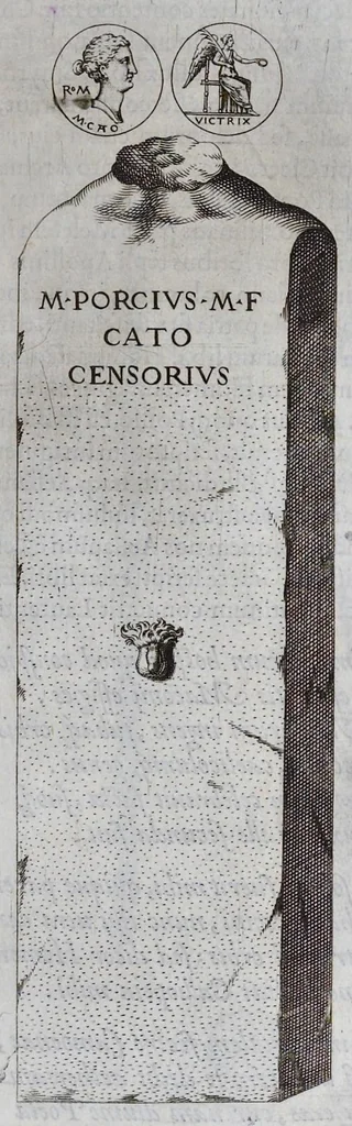 An illustration from Imagines et elogia virorum illustrium et eruditor ex antiquis lapidibus et nomismatib., 1570, leaf 22