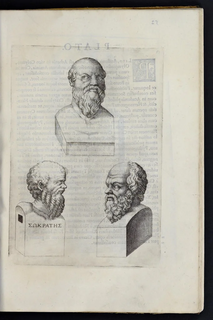 An illustration from Imagines et elogia virorum illustrium et eruditor ex antiquis lapidibus et nomismatib., 1570, leaf 54