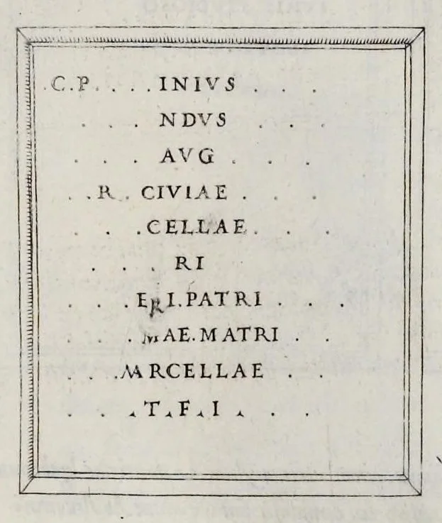 An illustration from Imagines et elogia virorum illustrium et eruditor ex antiquis lapidibus et nomismatib., 1570, leaf 86