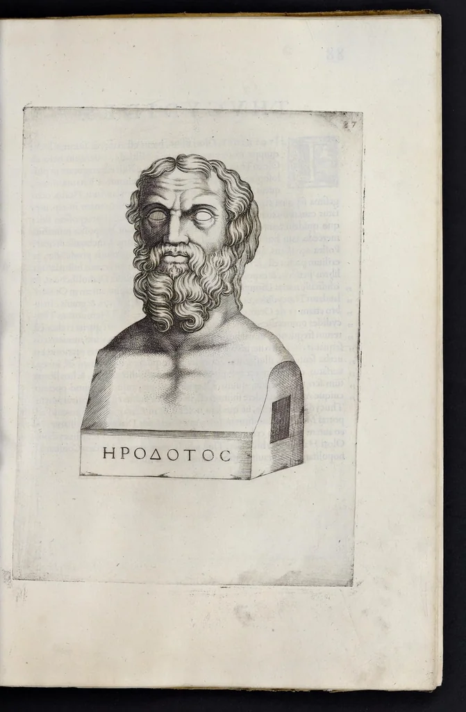 An illustration from Imagines et elogia virorum illustrium et eruditor ex antiquis lapidibus et nomismatib., 1570, leaf 90