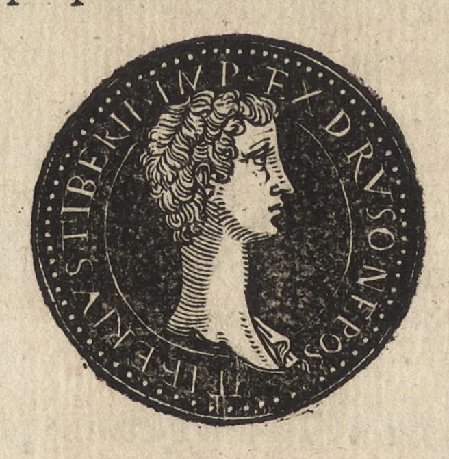 An illustration from Epitome thesavri antiqvitatum : hoc est, IMPP Rom. orientalium & occidentalium iconum, ex antiquis numismatibus quàm fidelissimè deliniatarum, 1553, leaf 111