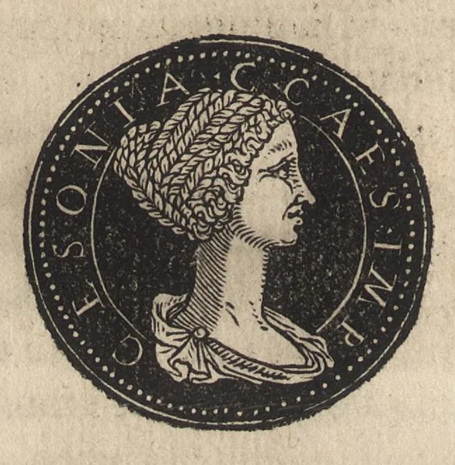An illustration from Epitome thesavri antiqvitatum : hoc est, IMPP Rom. orientalium & occidentalium iconum, ex antiquis numismatibus quàm fidelissimè deliniatarum, 1553, leaf 115