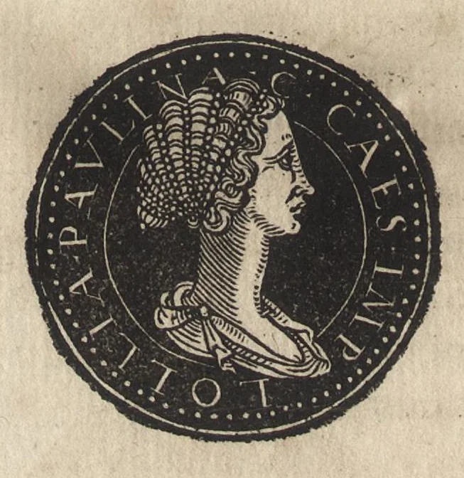 An illustration from Epitome thesavri antiqvitatum : hoc est, IMPP Rom. orientalium & occidentalium iconum, ex antiquis numismatibus quàm fidelissimè deliniatarum, 1553, leaf 115