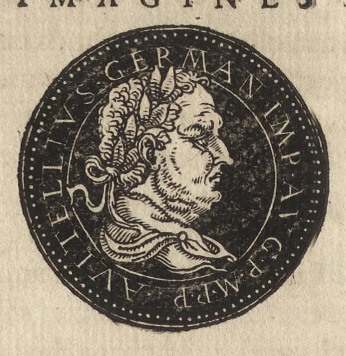 An illustration from Epitome thesavri antiqvitatum : hoc est, IMPP Rom. orientalium & occidentalium iconum, ex antiquis numismatibus quàm fidelissimè deliniatarum, 1553, leaf 135