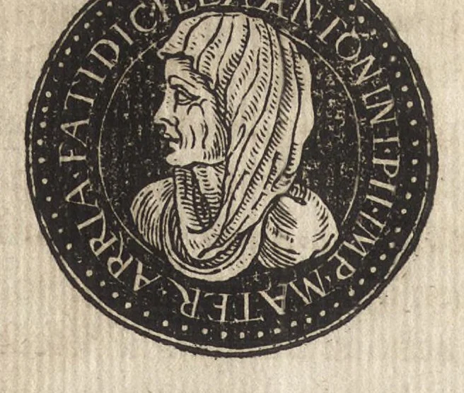 An illustration from Epitome thesavri antiqvitatum : hoc est, IMPP Rom. orientalium & occidentalium iconum, ex antiquis numismatibus quàm fidelissimè deliniatarum, 1553, leaf 169