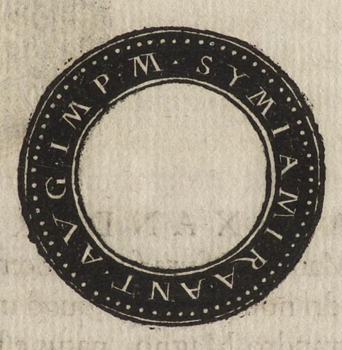 An illustration from Epitome thesavri antiqvitatum : hoc est, IMPP Rom. orientalium & occidentalium iconum, ex antiquis numismatibus quàm fidelissimè deliniatarum, 1553, leaf 202