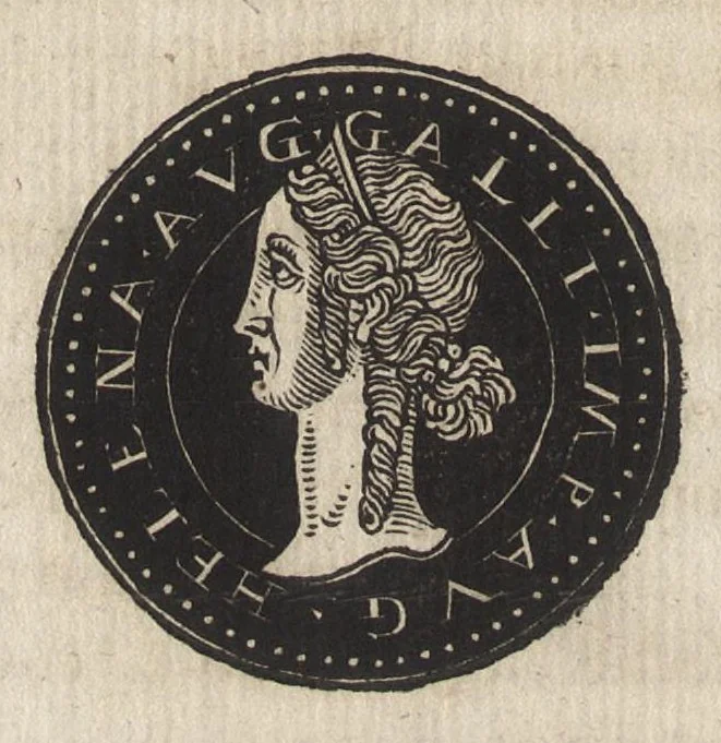 An illustration from Epitome thesavri antiqvitatum : hoc est, IMPP Rom. orientalium & occidentalium iconum, ex antiquis numismatibus quàm fidelissimè deliniatarum, 1553, leaf 229