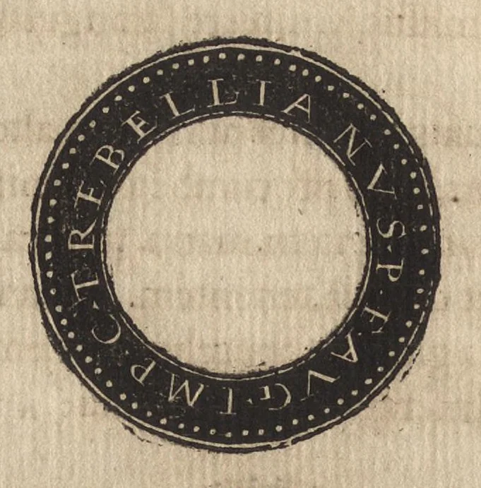 An illustration from Epitome thesavri antiqvitatum : hoc est, IMPP Rom. orientalium & occidentalium iconum, ex antiquis numismatibus quàm fidelissimè deliniatarum, 1553, leaf 241