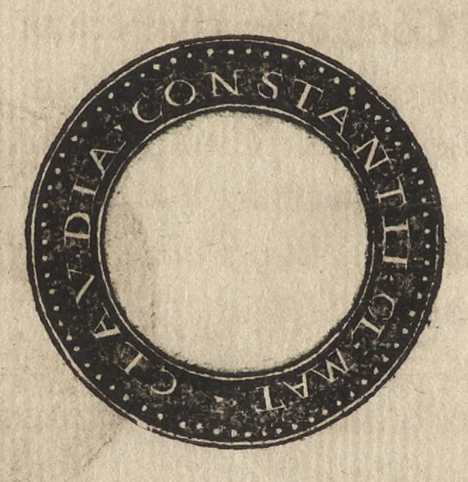 An illustration from Epitome thesavri antiqvitatum : hoc est, IMPP Rom. orientalium & occidentalium iconum, ex antiquis numismatibus quàm fidelissimè deliniatarum, 1553, leaf 265