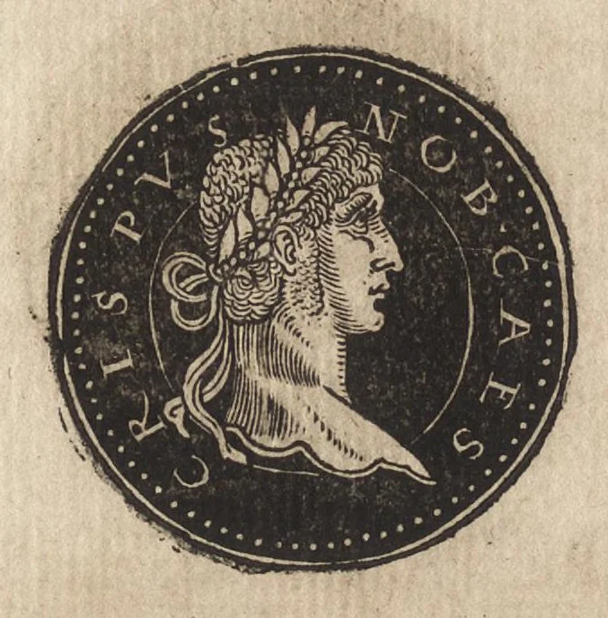 An illustration from Epitome thesavri antiqvitatum : hoc est, IMPP Rom. orientalium & occidentalium iconum, ex antiquis numismatibus quàm fidelissimè deliniatarum, 1553, leaf 275