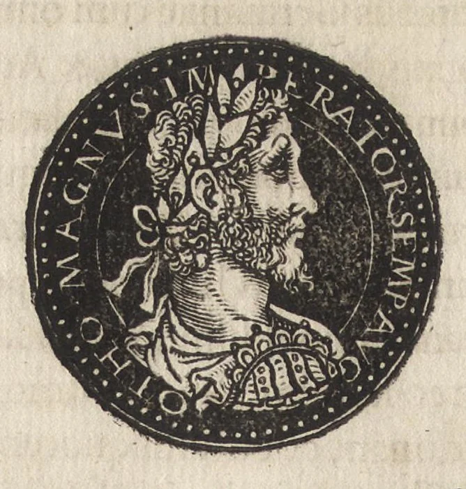 An illustration from Epitome thesavri antiqvitatum : hoc est, IMPP Rom. orientalium & occidentalium iconum, ex antiquis numismatibus quàm fidelissimè deliniatarum, 1553, leaf 359