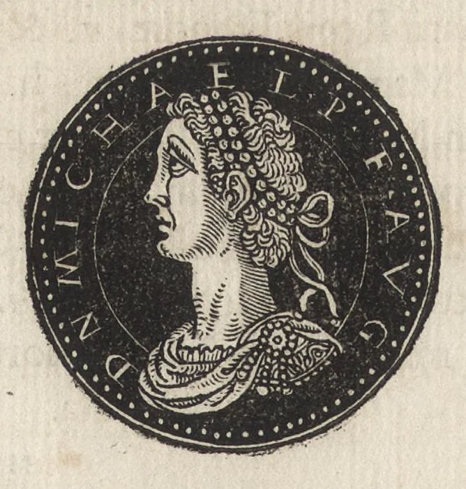 An illustration from Epitome thesavri antiqvitatum : hoc est, IMPP Rom. orientalium & occidentalium iconum, ex antiquis numismatibus quàm fidelissimè deliniatarum, 1553, leaf 371