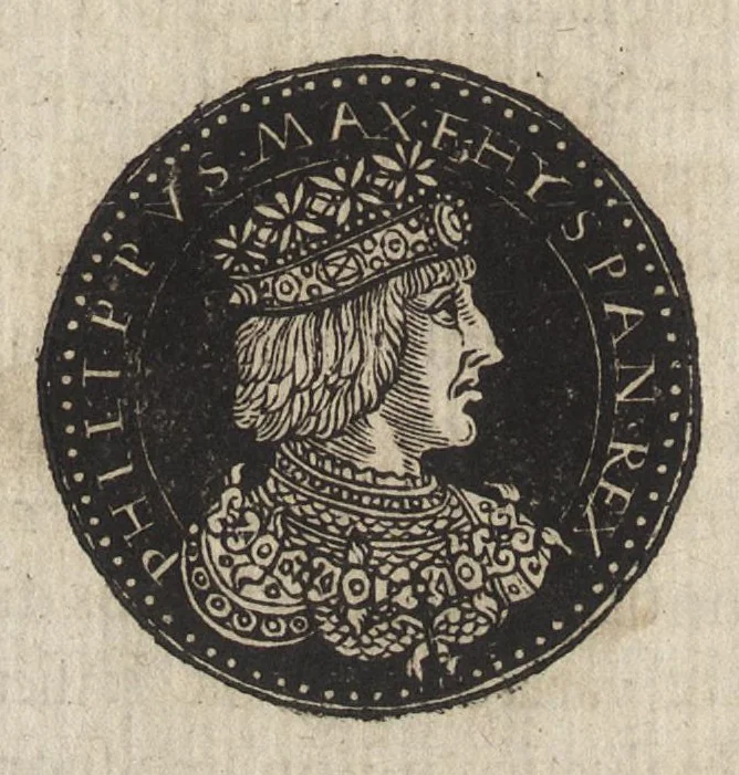 An illustration from Epitome thesavri antiqvitatum : hoc est, IMPP Rom. orientalium & occidentalium iconum, ex antiquis numismatibus quàm fidelissimè deliniatarum, 1553, leaf 429