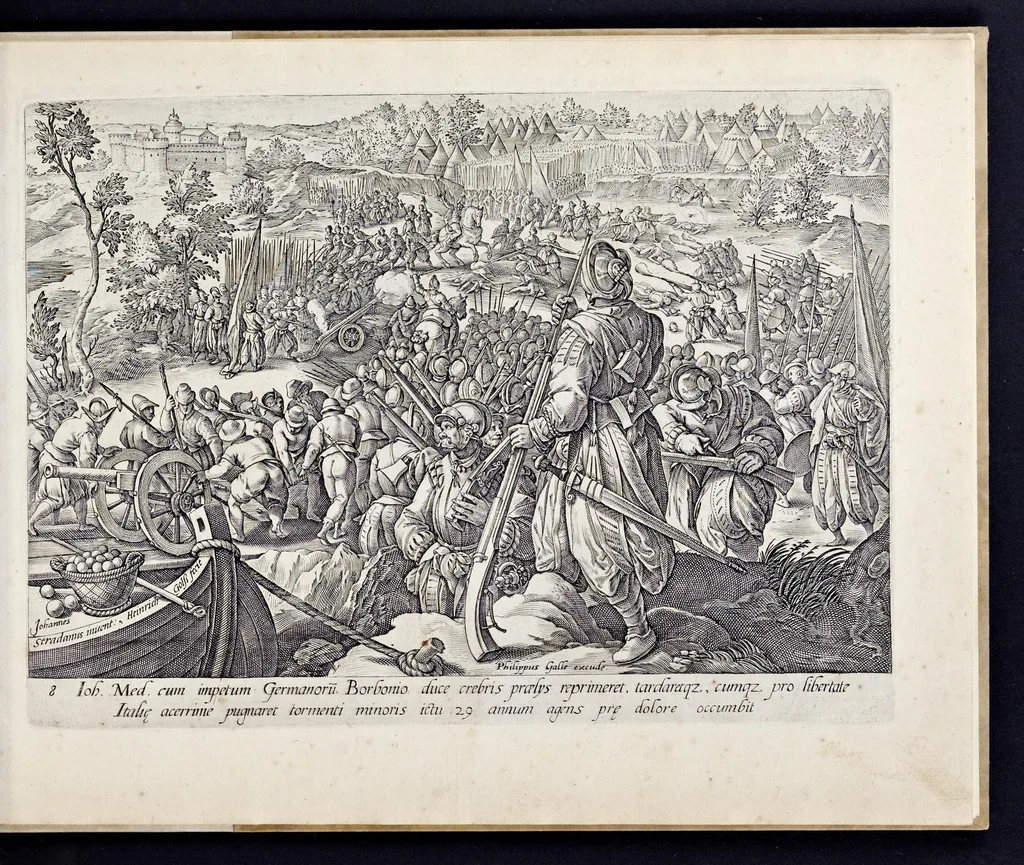 An illustration from Mediceae familiae rervm feliciter gestarvm victoriae et trivmphi, 1583, leaf 20