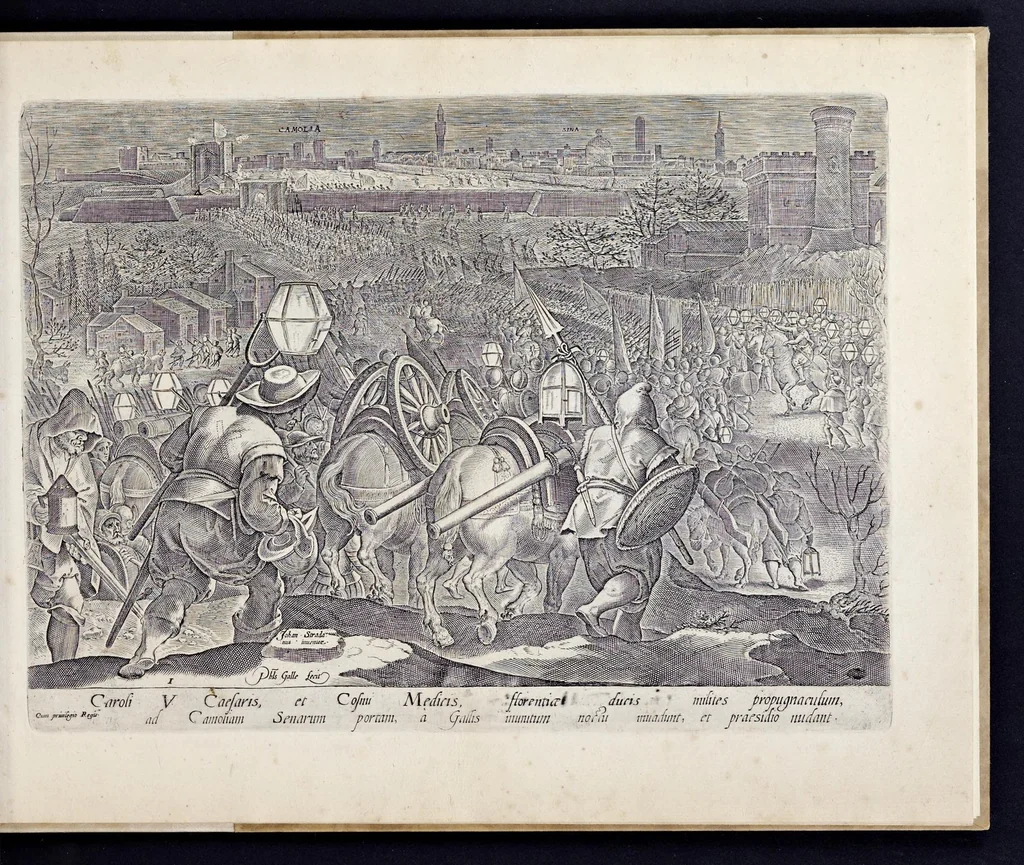 An illustration from Mediceae familiae rervm feliciter gestarvm victoriae et trivmphi, 1583, leaf 22