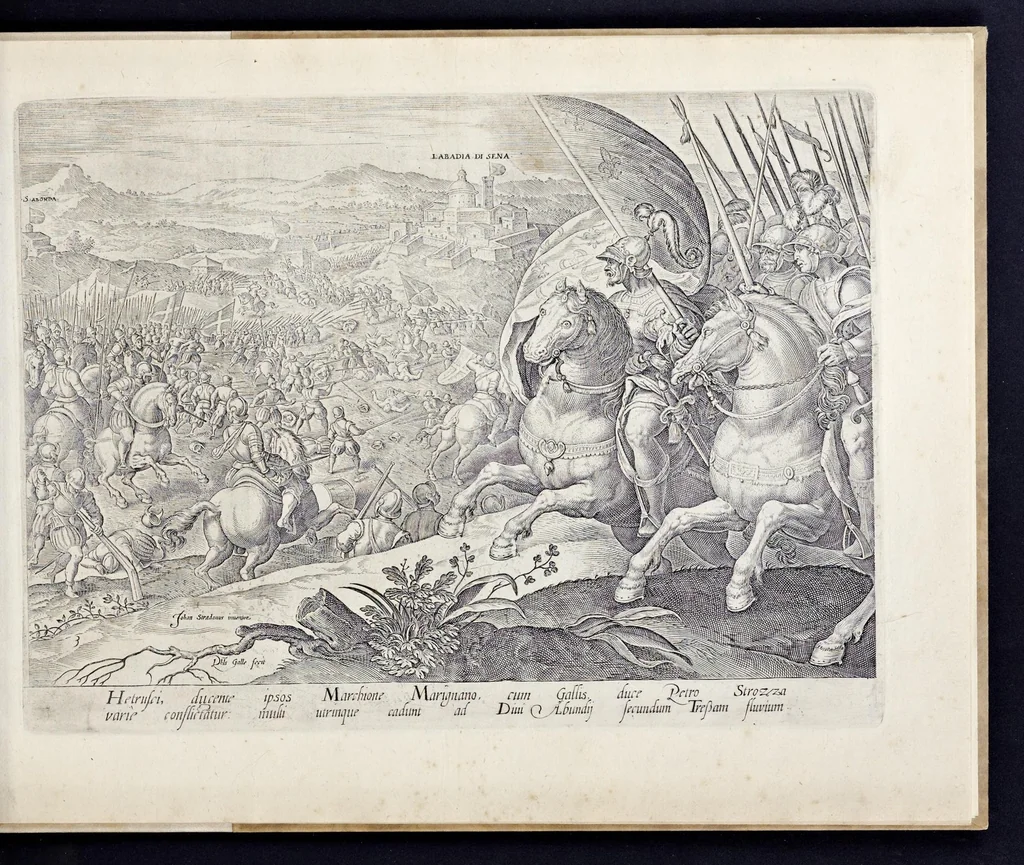 An illustration from Mediceae familiae rervm feliciter gestarvm victoriae et trivmphi, 1583, leaf 26