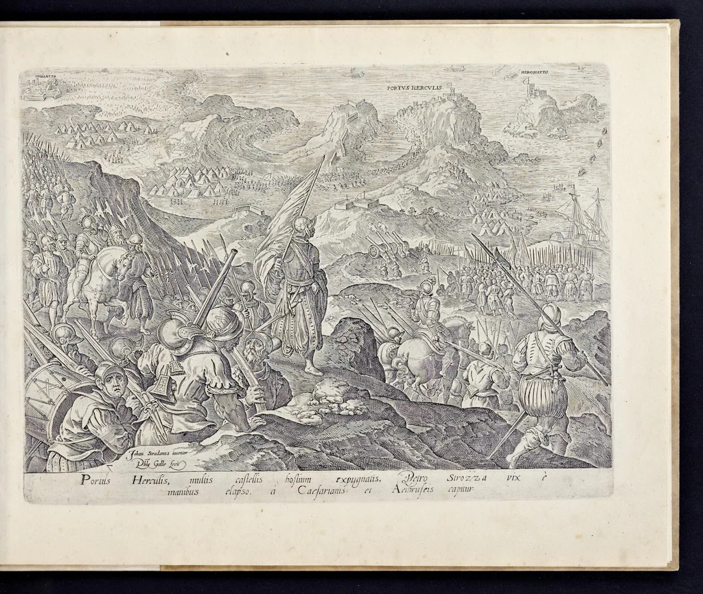 An illustration from Mediceae familiae rervm feliciter gestarvm victoriae et trivmphi, 1583, leaf 34