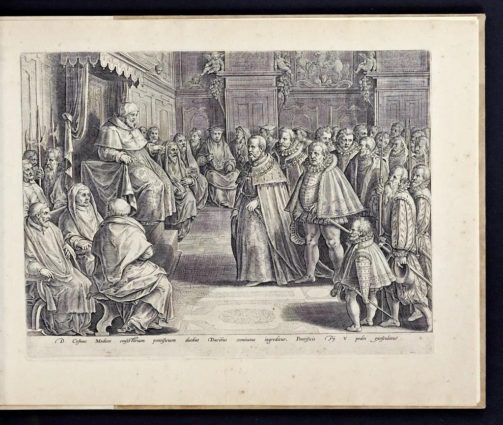 An illustration from Mediceae familiae rervm feliciter gestarvm victoriae et trivmphi, 1583, leaf 40