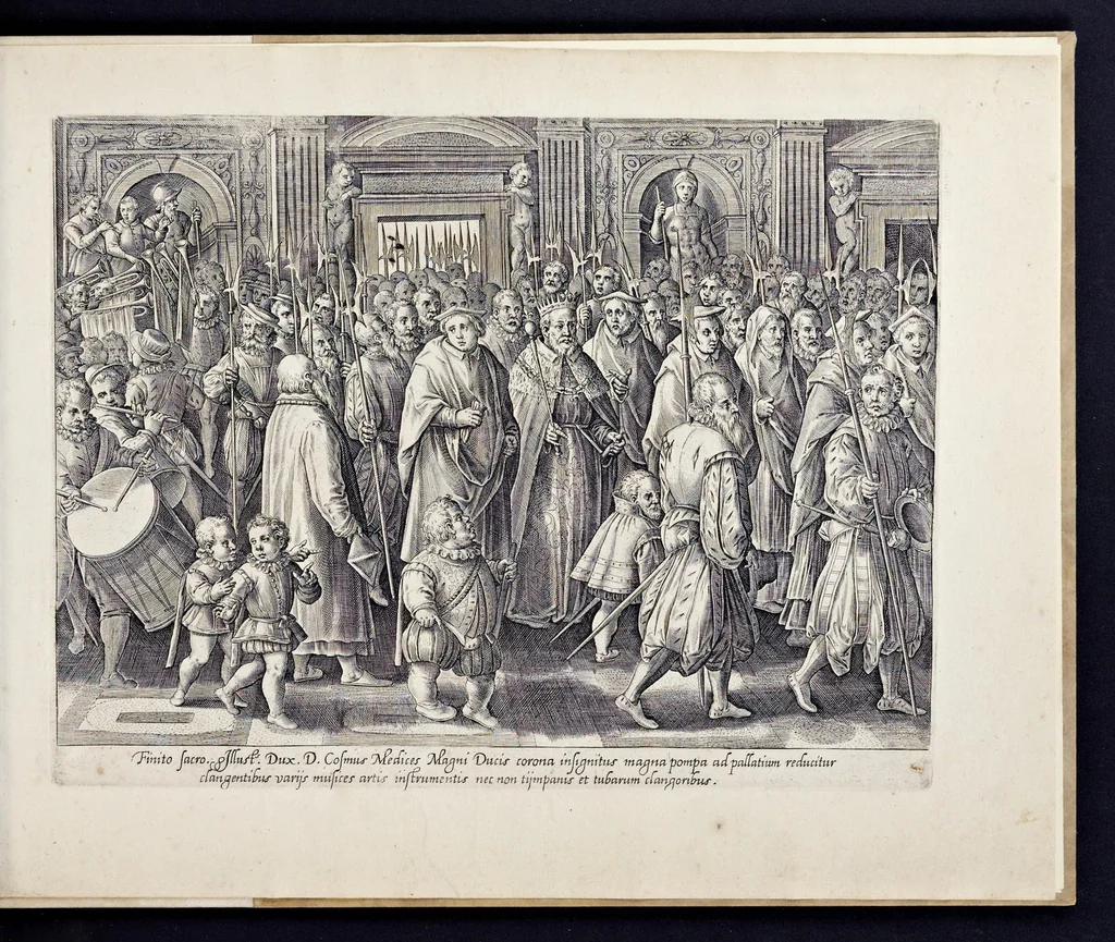 An illustration from Mediceae familiae rervm feliciter gestarvm victoriae et trivmphi, 1583, leaf 44