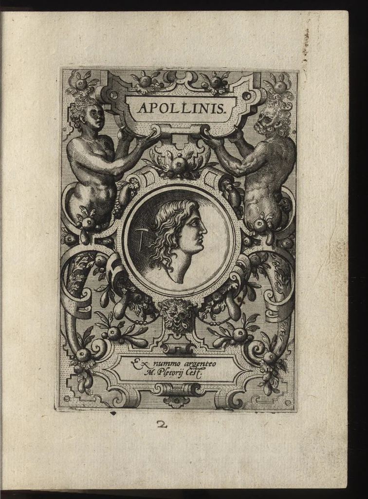 An illustration from Deorvm dearvmqve capita : ex vetustis numismatibus in gratiam antiquitatis studiosorum effigiata et edita : ex museo Abrahami Ortelii, 1582, leaf 16