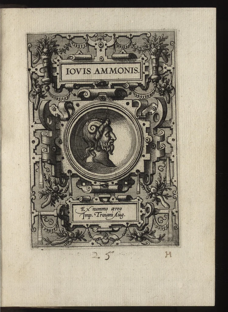 An illustration from Deorvm dearvmqve capita : ex vetustis numismatibus in gratiam antiquitatis studiosorum effigiata et edita : ex museo Abrahami Ortelii, 1582, leaf 62