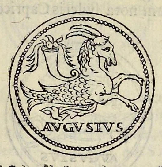 An illustration from Discorso di M. Sebastiano Erizzo sopra le medaglie de gli antichi : con la particolar dichiaratione di esse medaglie : nellaquale oltre all'istoria de gli imperadori romani, si contengono le imagini delle deità dei gentili, con le loro allegorie : & insieme vna varia & piena cognitione delle antichità, 1568, leaf 154
