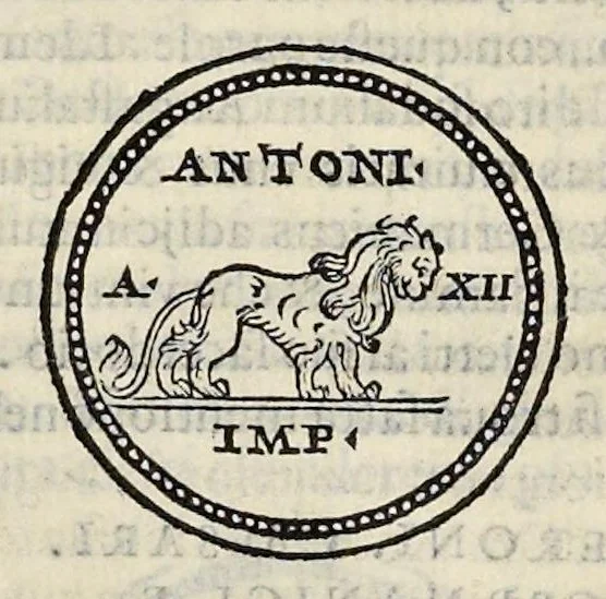 An illustration from Discorso di M. Sebastiano Erizzo sopra le medaglie de gli antichi : con la particolar dichiaratione di esse medaglie : nellaquale oltre all'istoria de gli imperadori romani, si contengono le imagini delle deità dei gentili, con le loro allegorie : & insieme vna varia & piena cognitione delle antichità, 1568, leaf 199