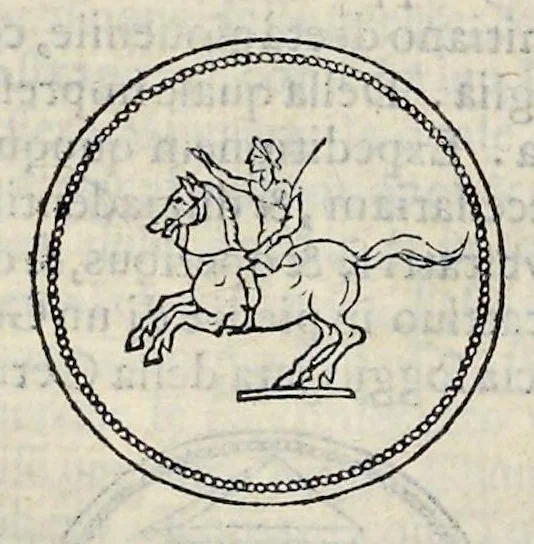 An illustration from Discorso di M. Sebastiano Erizzo sopra le medaglie de gli antichi : con la particolar dichiaratione di esse medaglie : nellaquale oltre all'istoria de gli imperadori romani, si contengono le imagini delle deità dei gentili, con le loro allegorie : & insieme vna varia & piena cognitione delle antichità, 1568, leaf 293