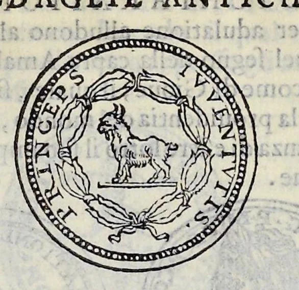 An illustration from Discorso di M. Sebastiano Erizzo sopra le medaglie de gli antichi : con la particolar dichiaratione di esse medaglie : nellaquale oltre all'istoria de gli imperadori romani, si contengono le imagini delle deità dei gentili, con le loro allegorie : & insieme vna varia & piena cognitione delle antichità, 1568, leaf 316