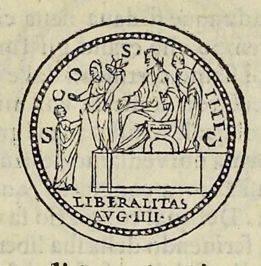 An illustration from Discorso di M. Sebastiano Erizzo sopra le medaglie de gli antichi : con la particolar dichiaratione di esse medaglie : nellaquale oltre all'istoria de gli imperadori romani, si contengono le imagini delle deità dei gentili, con le loro allegorie : & insieme vna varia & piena cognitione delle antichità, 1568, leaf 490