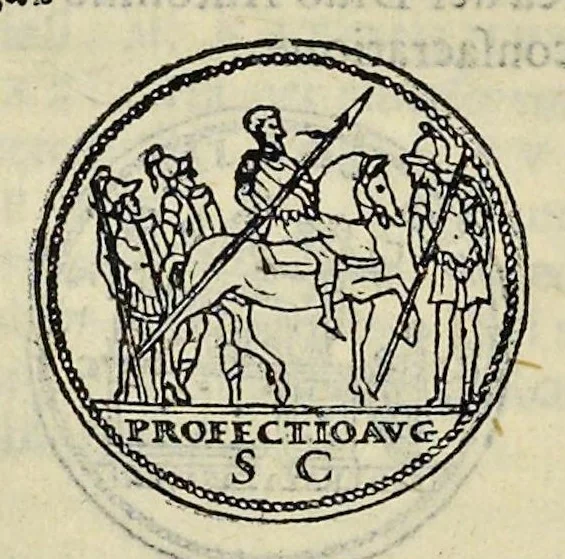 An illustration from Discorso di M. Sebastiano Erizzo sopra le medaglie de gli antichi : con la particolar dichiaratione di esse medaglie : nellaquale oltre all'istoria de gli imperadori romani, si contengono le imagini delle deità dei gentili, con le loro allegorie : & insieme vna varia & piena cognitione delle antichità, 1568, leaf 497