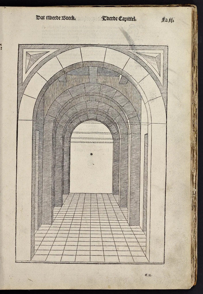 An illustration from Den eersten [-tweeden, vijfsten] boeck van architecturen, 1553, leaf 54
