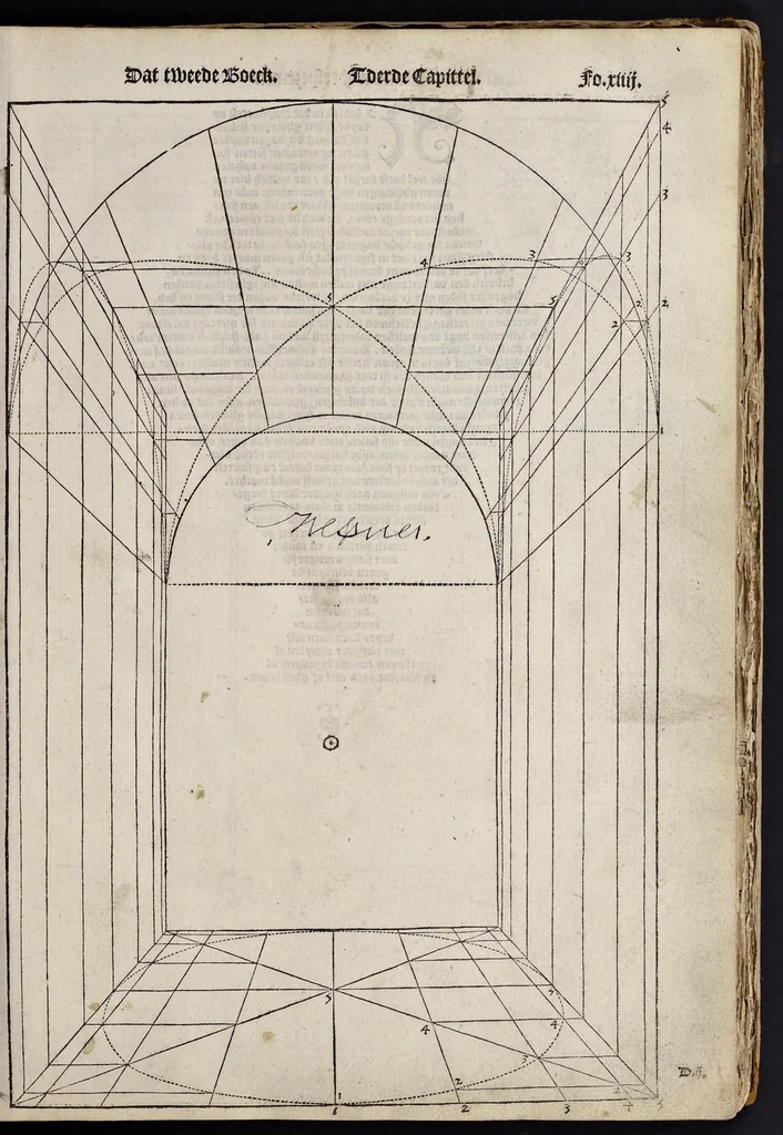 An illustration from Den eersten [-tweeden, vijfsten] boeck van architecturen, 1553, leaf 60