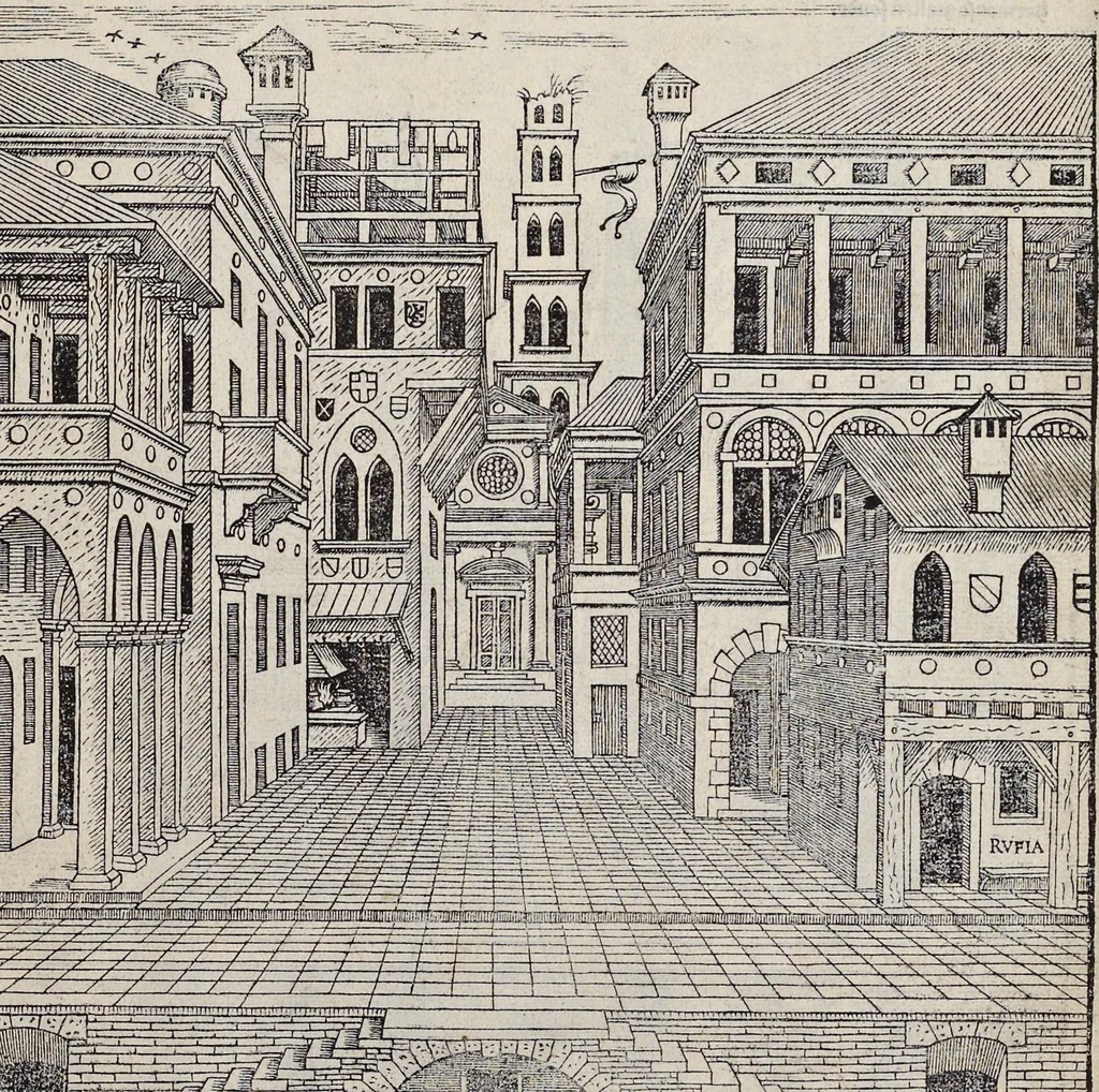 An illustration from Den eersten [-tweeden, vijfsten] boeck van architecturen, 1553, leaf 84