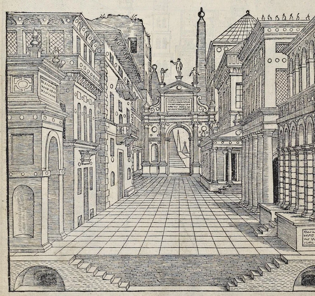 An illustration from Den eersten [-tweeden, vijfsten] boeck van architecturen, 1553, leaf 85