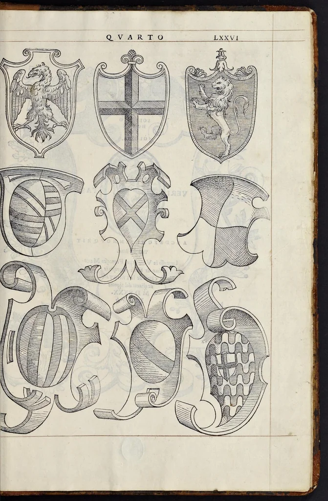 An illustration from Regole generali di architettvra sopra le cinqve maniere de gliedifici : cioè, thoscano, dorico, ionico, corinthio, e composito, con gliessempi de l'antiqvita, che per la maggior parte concordano con la dottrina di Vitrvvio, 1540, leaf 150