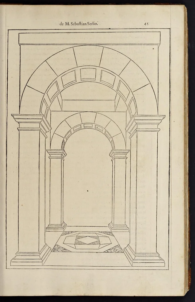 An illustration from Il primo [-secondo] libro d'architettura, 1545, leaf 102