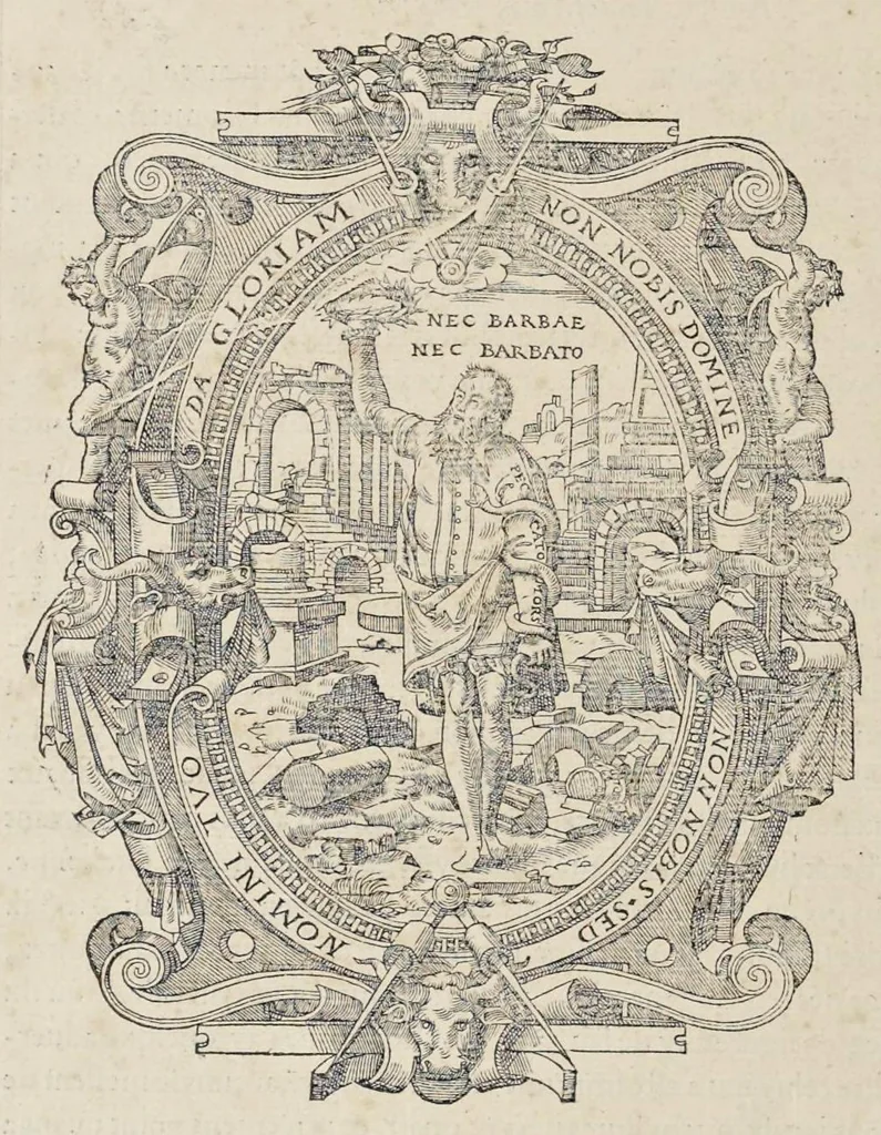 An illustration from Il primo [-secondo] libro d'architettura, 1545, leaf 163
