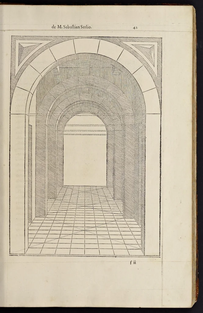 An illustration from Il primo [-secondo] libro d'architettura, 1545, leaf 96