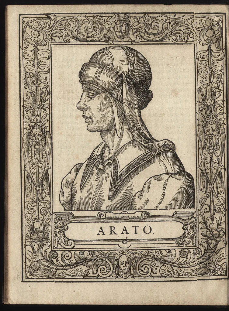 An illustration from Heroicos hechos, y vidas de varones yllvstres, asy Griegos, como Romanos, 1576, leaf 85