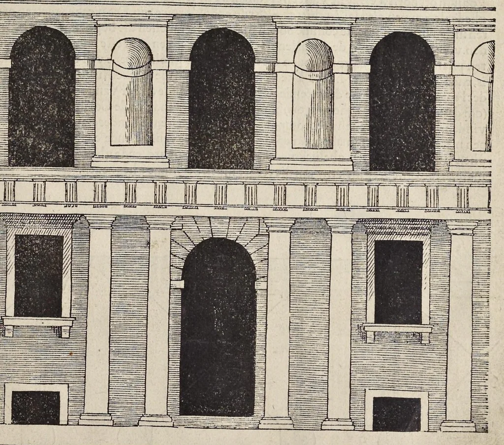 An illustration from Generale reglen der architectvren op de vyve manieren van edificien : te vveten Thvscana, Dorica, Ionica, Corinthia, ende composita, metden exemplen der antiqviteiten die int meeste deel concorderen metde leeringhe van Vitrvvio, 1539, leaf 54