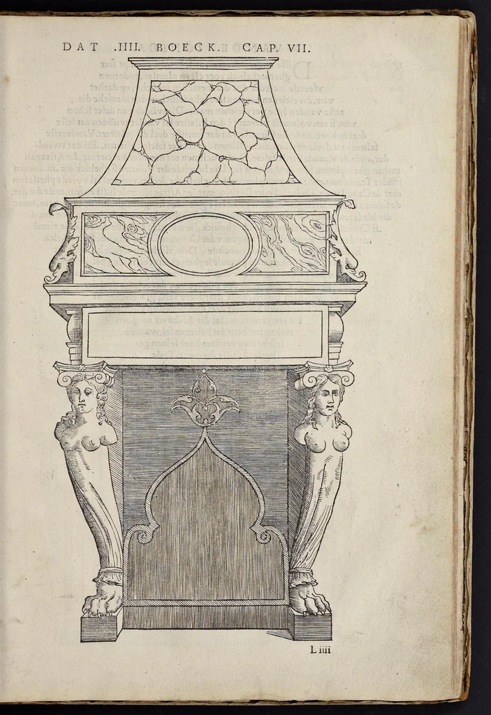 An illustration from Generale reglen der architectvren op de vyve manieren van edificien : te vveten Thvscana, Dorica, Ionica, Corinthia, ende composita, metden exemplen der antiqviteiten die int meeste deel concorderen metde leeringhe van Vitrvvio, 1539, leaf 88