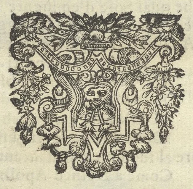 An illustration from Gli Arronzij, ouero, De' marmi antichi. Doue con la vita di Lucio Arronzio Stella e di Marco Arronzio Aquila padouani, si hà notizia delle antichità, riti, monete, medaglie, magistrati, e sacerdozj di Roma, di Padoua, dell'Italia, e dell'Imperio Romano, 1655, leaf 15