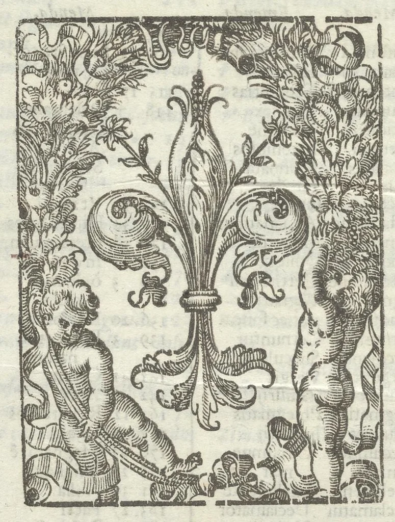 An illustration from Gli Arronzij, ouero, De' marmi antichi. Doue con la vita di Lucio Arronzio Stella e di Marco Arronzio Aquila padouani, si hà notizia delle antichità, riti, monete, medaglie, magistrati, e sacerdozj di Roma, di Padoua, dell'Italia, e dell'Imperio Romano, 1655, leaf 401