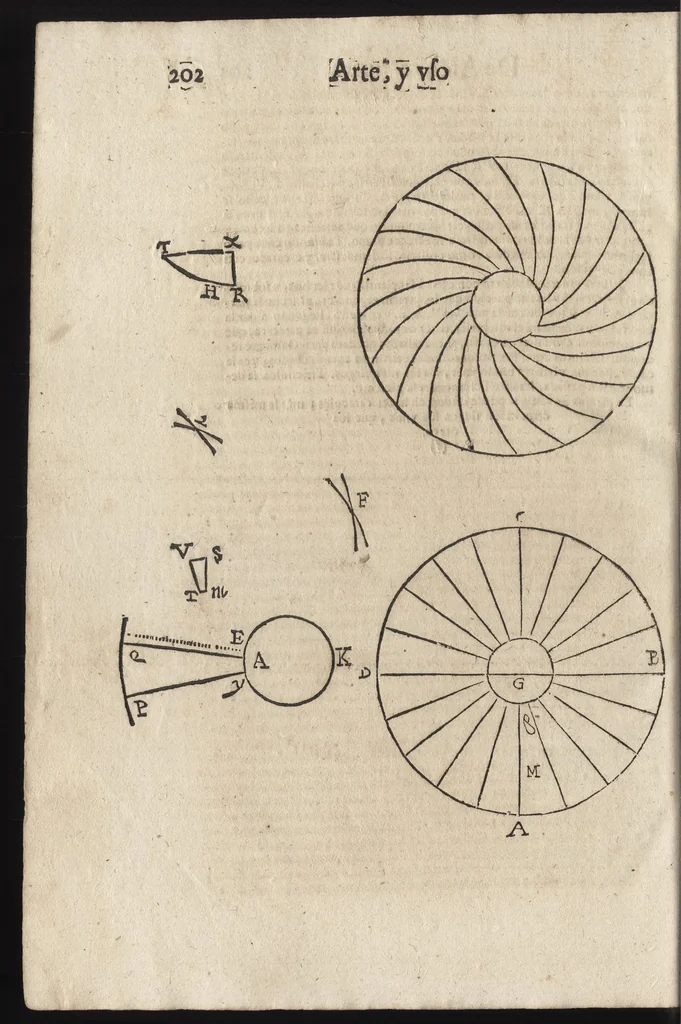 An illustration from Segunda ynpresion de la primera parte del arte y uso de architetura : con el primer libro dEuclides, traducido de latin en romance, 1667, leaf 217