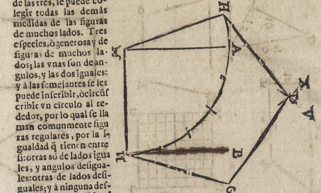 An illustration from Segunda ynpresion de la primera parte del arte y uso de architetura : con el primer libro dEuclides, traducido de latin en romance, 1667, leaf 247