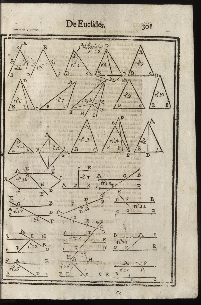 An illustration from Segunda ynpresion de la primera parte del arte y uso de architetura : con el primer libro dEuclides, traducido de latin en romance, 1667, leaf 316