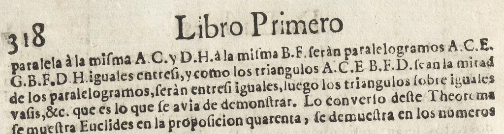 An illustration from Segunda ynpresion de la primera parte del arte y uso de architetura : con el primer libro dEuclides, traducido de latin en romance, 1667, leaf 333